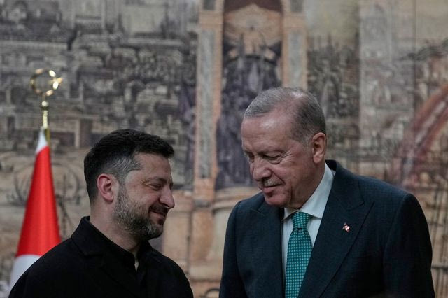Βολοντίμιρ Ζελένσκι και Ρετζέπ Ταγίπ Ερντογάν
