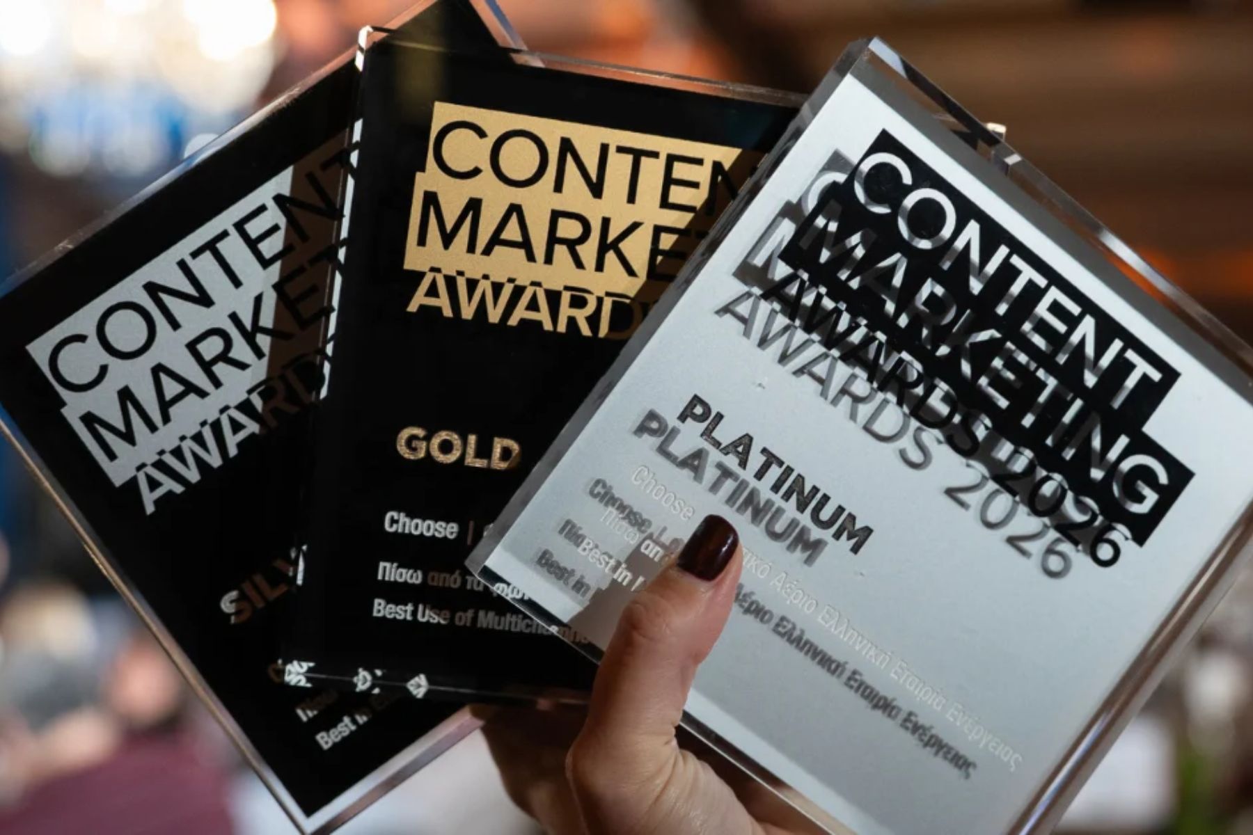 Τρεις διακρίσεις για την Choose στα Content Marketing Awards